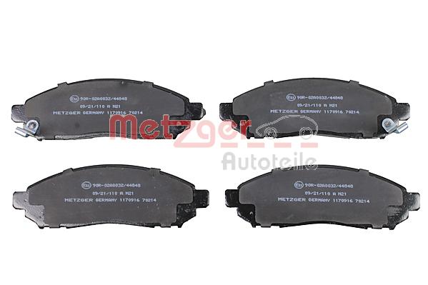METZGER 1170916 GREENPARTS Bremsbelagsatz, Scheibenbremse